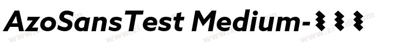 AzoSansTest Medium字体转换